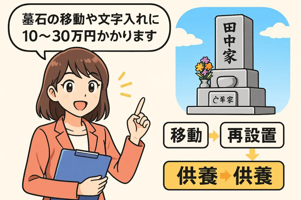 墓石の移動と追加彫刻の費用は？流れ・注意点まで徹底解説！